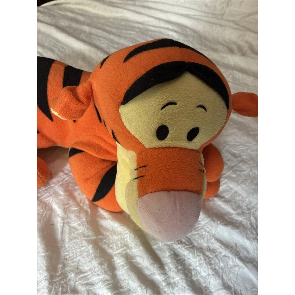 Disney Fisher-Price 30” LOUNGING TIGGER Plush Large 2001 Stuffed Animal Vintage